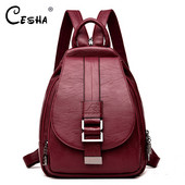 Divat alkalmi puha bőr női utazó hátizsák Kiváló minőségű tartós bőr hátizsák cipzáros pántok design bevásárló hátizsák