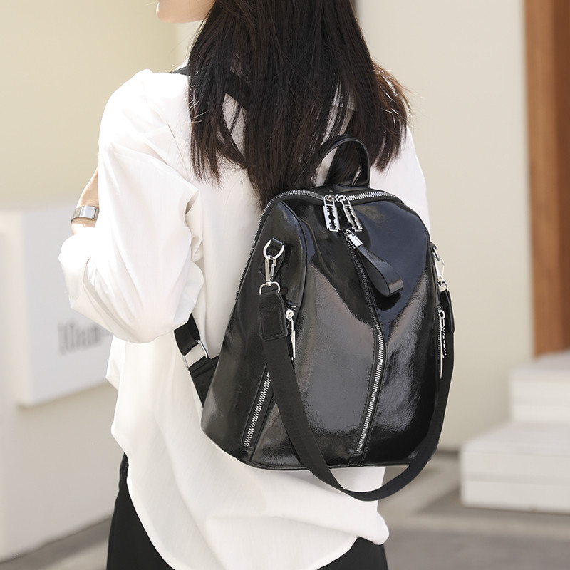 Modes ikdienas sieviešu mugursoma Augstas kvalitātes mīkstas PU ādas ceļojumu mugursoma Sieviešu brīvā laika iepirkšanās skolas mugursoma SAC