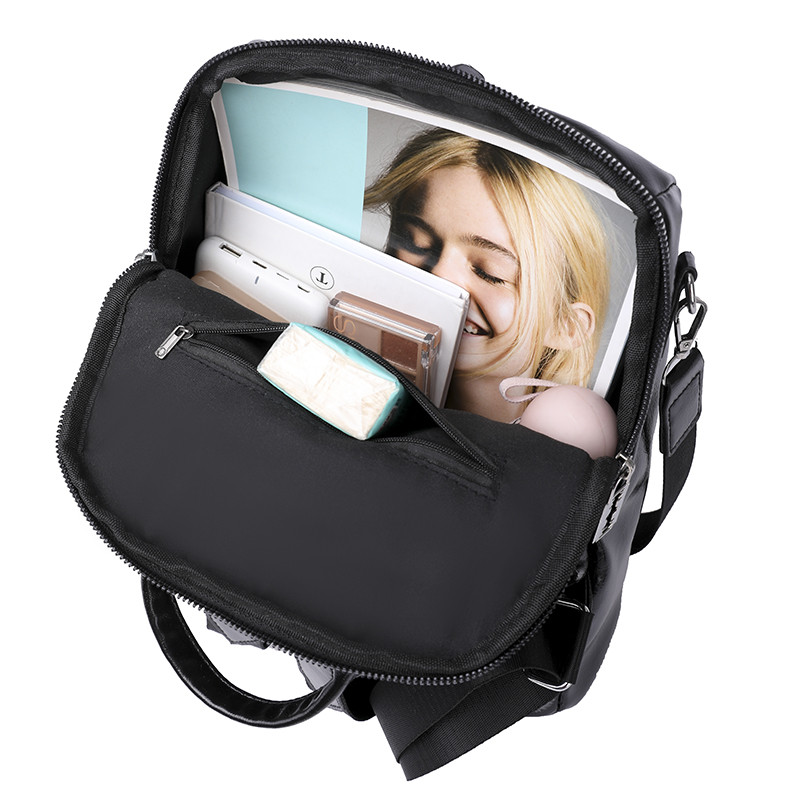 Modes ikdienas sieviešu mugursoma Augstas kvalitātes mīkstas PU ādas ceļojumu mugursoma Sieviešu brīvā laika iepirkšanās skolas mugursoma SAC