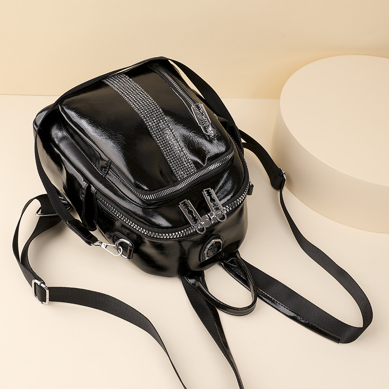 Divat Revit Design Női Napizsák Kiváló minőségű puha PU bőr női utazási hátizsák lányoknak szabadidős bevásárlás hátizsák SAC