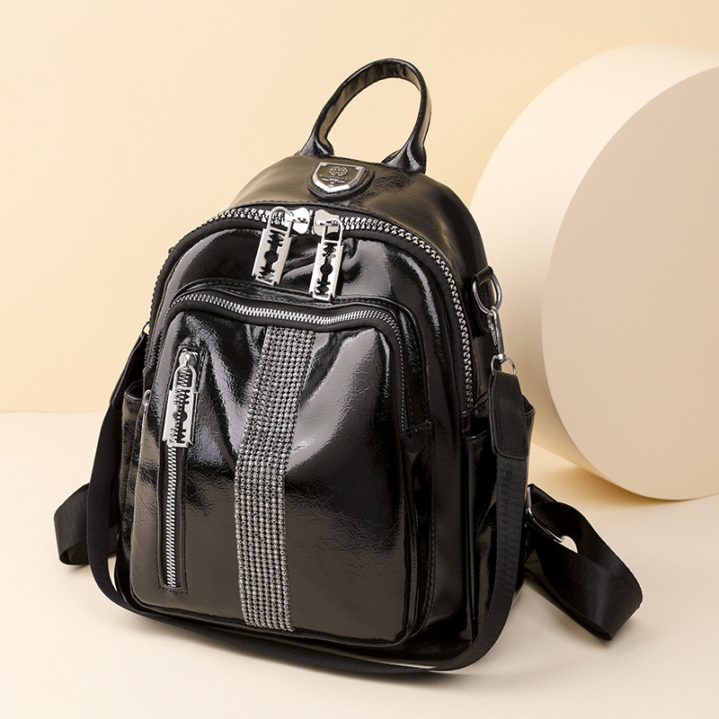 Divat Revit Design Női Napizsák Kiváló minőségű puha PU bőr női utazási hátizsák lányoknak szabadidős bevásárlás hátizsák SAC