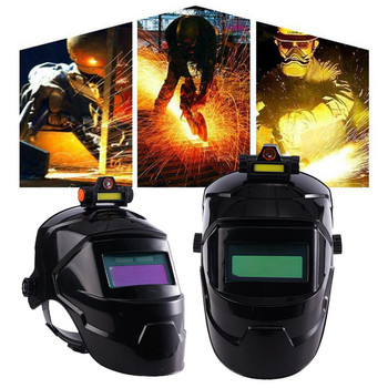 Κράνος συγκόλλησης Welder Mask Chameleon Large προβολή True Color Solar Power Auto Darkening Welding Large For Arc Weld Grind Cut