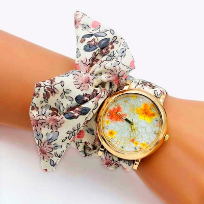 Shsby 2018 új női karóra Luxus márkájú, alkalmi virágos kvarcóra női virágos szövet karóra Reloj Mujer Drop Shipping