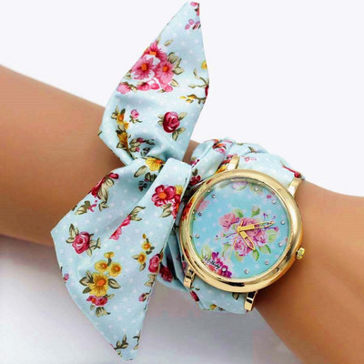 Shsby 2018 új női karóra Luxus márkájú, alkalmi virágos kvarcóra női virágos szövet karóra Reloj Mujer Drop Shipping