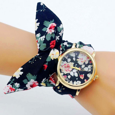 Shsby 2018 új női karóra Luxus márkájú, alkalmi virágos kvarcóra női virágos szövet karóra Reloj Mujer Drop Shipping