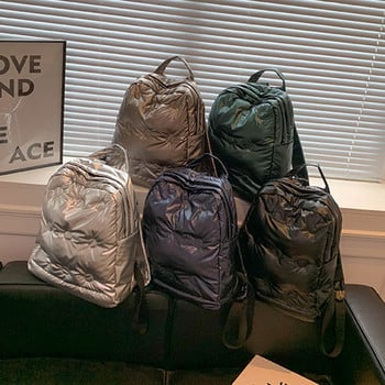 Χειμερινό σακίδιο πλάτης Fashion Space βαμβακερά σακίδια πλάτης για έφηβος μαθητής κάτω σχολική τσάντα Αδιάβροχη γυναικεία τσάντα ώμου Trave σακίδιο