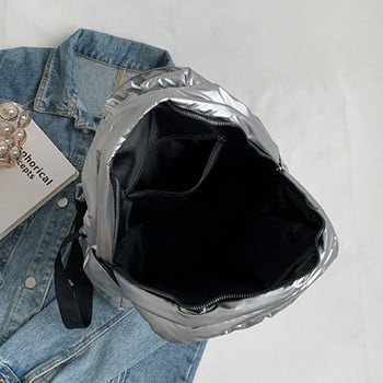 Зимна раница Модни космически памучни раници за тийнейджъри Студентски Пух Ученическа чанта Водоустойчива дамска чанта за рамо Trave раница