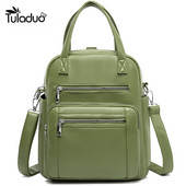 2023. gada sieviešu plecu soma mugursoma Augstas kvalitātes ādas modes skolas roktura mugursomas Sieviešu, gadījuma, liela ietilpība