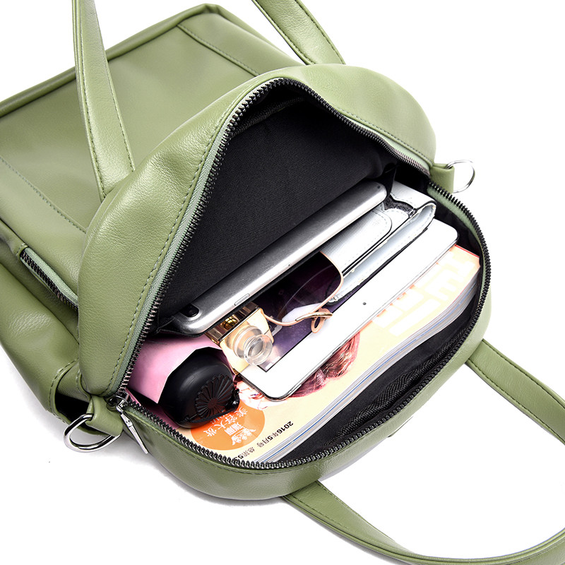 2023. gada sieviešu plecu soma mugursoma Augstas kvalitātes ādas modes skolas roktura mugursomas Sieviešu, gadījuma, liela ietilpība