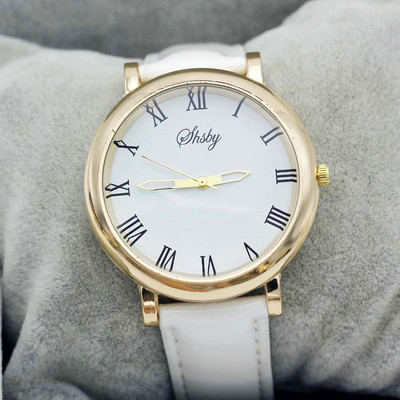 Shsby spilgti ādas siksniņas pulksteņi Rose Gold sieviešu kleitas pulkstenis romiešu meitene Ikdienas rokas pulkstenis Lady Rhinestone kvarca pulkstenis