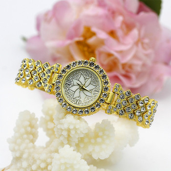 Νέα μόδα κοσμήματα Γυναικεία ρολόγια Πολυτελή πλήρη στρας Skysat βραχιόλι τραπέζι Γυναικείο φόρεμα Ρολόγια κορίτσια Δώρο