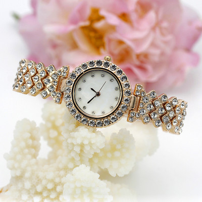 Νέα μόδα κοσμήματα Γυναικεία ρολόγια Πολυτελή πλήρη στρας Skysat βραχιόλι τραπέζι Γυναικείο φόρεμα Ρολόγια κορίτσια Δώρο