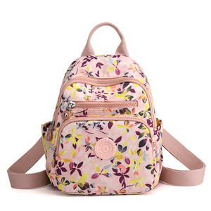 Naiste lilleprinteriga Mochilas luksuslik nailonist reisikott Graatsiline telefonikott Rugzak väikesed koolikotid miniseljakotid tüdrukutele