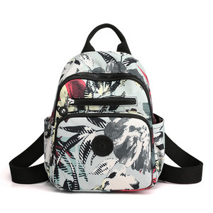 Naiste lilleprinteriga Mochilas luksuslik nailonist reisikott Graatsiline telefonikott Rugzak väikesed koolikotid miniseljakotid tüdrukutele