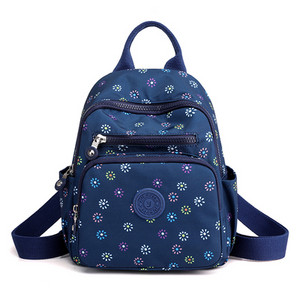 Naiste lilleprinteriga Mochilas luksuslik nailonist reisikott Graatsiline telefonikott Rugzak väikesed koolikotid miniseljakotid tüdrukutele