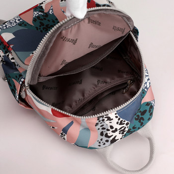 Дамска флорална щампа Mochilas Луксозна найлонова чанта за пътуване Грациозна чанта за телефон Rugzak Малки училищни чанти Мини раници за момичета