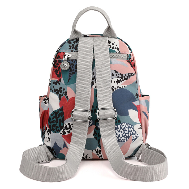 Mochilas cu imprimeu floral pentru femei Rucsac de lux din nailon de călătorie Poșetă grațioasă pentru telefon Rugzak Genți de școală mici Mini rucsacuri pentru fete