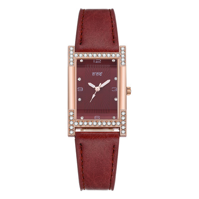 Sieviešu kleita kvarca kristāla pulkstenis pāri rokassprādzes pulksteņi ādas taisnstūris sieviešu pulkstenis ikdienas sieviešu kvadrātveida rokas pulkstenis