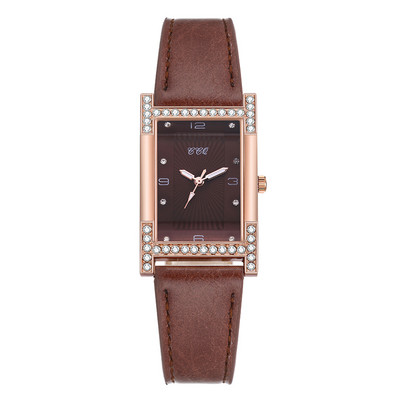 Sieviešu kleita kvarca kristāla pulkstenis pāri rokassprādzes pulksteņi ādas taisnstūris sieviešu pulkstenis ikdienas sieviešu kvadrātveida rokas pulkstenis