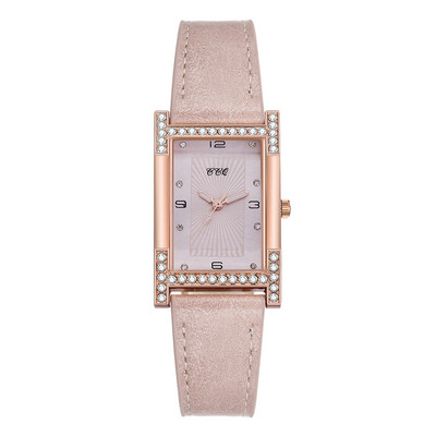 Sieviešu kleita kvarca kristāla pulkstenis pāri rokassprādzes pulksteņi ādas taisnstūris sieviešu pulkstenis ikdienas sieviešu kvadrātveida rokas pulkstenis