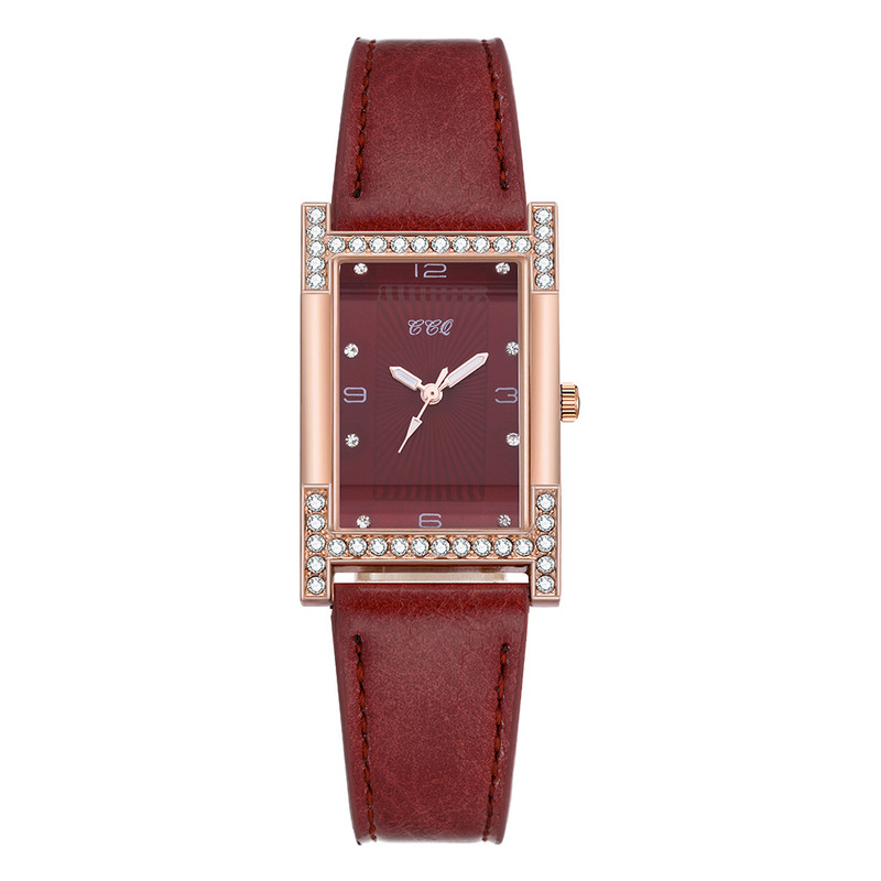 Sieviešu kleita kvarca kristāla pulkstenis pāri rokassprādzes pulksteņi ādas taisnstūris sieviešu pulkstenis ikdienas sieviešu kvadrātveida rokas pulkstenis