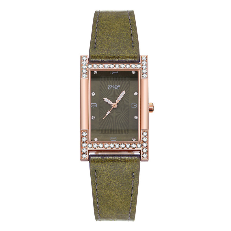 Sieviešu kleita kvarca kristāla pulkstenis pāri rokassprādzes pulksteņi ādas taisnstūris sieviešu pulkstenis ikdienas sieviešu kvadrātveida rokas pulkstenis