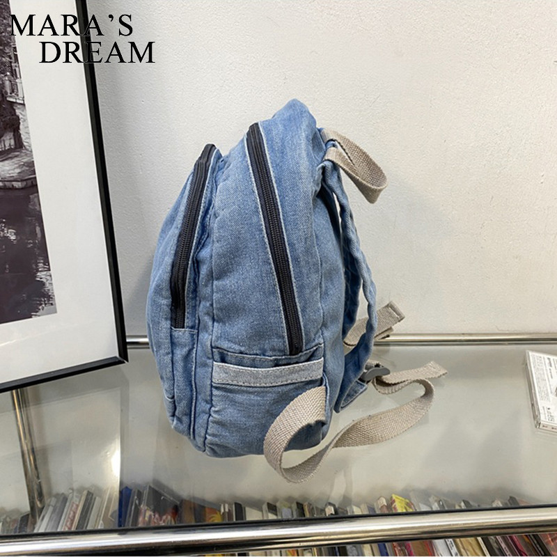 Γυναικείο σακίδιο πλάτης από καμβά τζιν όνειρο Mara's High χωρητικότητας για έφηβα κορίτσια Γυναικείο σακίδιο πλάτης Χαριτωμένο τζιν τσάντα ταξιδίου