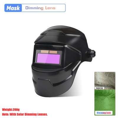 Cască de sudură Mască de sudor Cameleon Vedere mare Culoare adevărată Energie solară Întunecare automată Sudare mare pentru sudare cu arc tăiere măcinare
