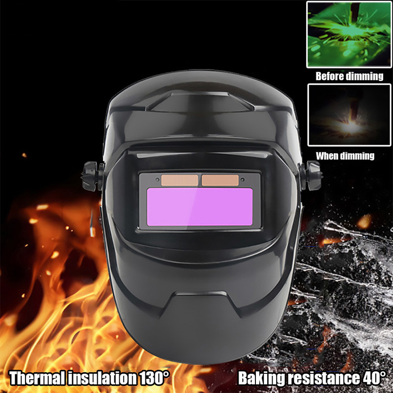 Cască de sudură Mască de sudor Cameleon Vedere mare Culoare adevărată Energie solară Întunecare automată Sudare mare pentru sudare cu arc tăiere măcinare
