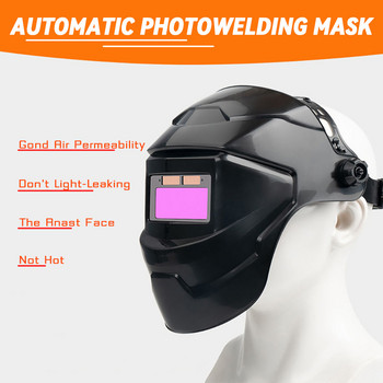 Автоматичен заваръчен шлем Променлива светлина Заваръчна маска Соларен заварчик Щит Защитна капачка за очите Защитна капачка Затъмняващи очила за електродъгово заваряване Шлифоване