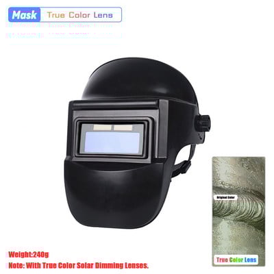Oauee hegesztősisak hegesztő maszk kaméleon nagy nézet True Color Solar Power automatikus sötétítő hegesztő maszk ívhegesztési csiszoláshoz