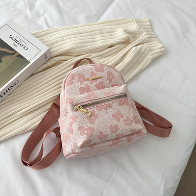 Alkalmi virágnyomtatás divatos hátizsákok egyszínű kis iskolatáskák tinédzser lányoknak vászon női válltáskák hátizsák