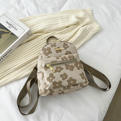 Alkalmi virágnyomtatás divatos hátizsákok egyszínű kis iskolatáskák tinédzser lányoknak vászon női válltáskák hátizsák