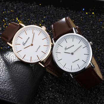 Μοντέρνα casual ρολόγια quartz για γυναικεία ζώνη ρολόι δύο ανδρών ρολόι γυναικών ρολόι Λεπτό επαγγελματικό ρολόι με απλό καντράν