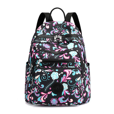 Női Luxus Nylon utazótáska Több zsebes iskolatáskák tinédzser lányoknak Sweet Balloon Print Hátizsákok sac a dos femme