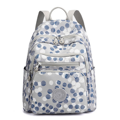 Női Luxus Nylon utazótáska Több zsebes iskolatáskák tinédzser lányoknak Sweet Balloon Print Hátizsákok sac a dos femme