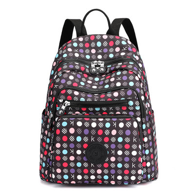 Női Luxus Nylon utazótáska Több zsebes iskolatáskák tinédzser lányoknak Sweet Balloon Print Hátizsákok sac a dos femme