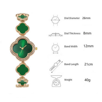 Νέα μόδα γυναικεία ρολόγια Γυναικεία ρολόγια χαλαζία βραχιόλια Πράσινο απλό ροζ χρυσό Πολυτελές γυναικείο ρολόι Relogio Feminino Ρολόγια χειρός