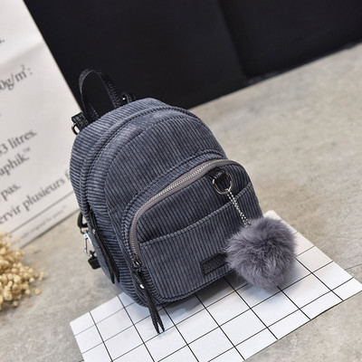 Női mini hátizsák kordbársony kis Crossbody táska tinédzser lányoknak csíkos puha szövet válltáska női gyerek telefon táska