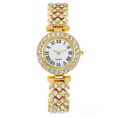 Ceas de lux cu strass Ceas de dama Set de ceas de moda si bratara Ceas de dama de dama Montre Femme Relogio Zegarek Damski