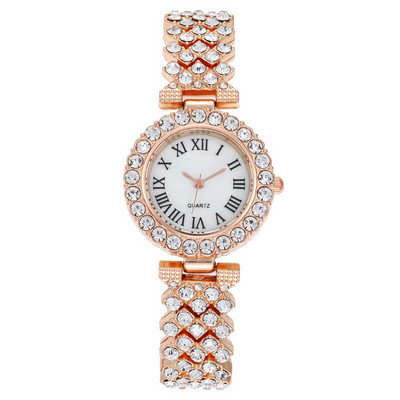 Ceas de lux cu strass Ceas de dama Set de ceas de moda si bratara Ceas de dama de dama Montre Femme Relogio Zegarek Damski