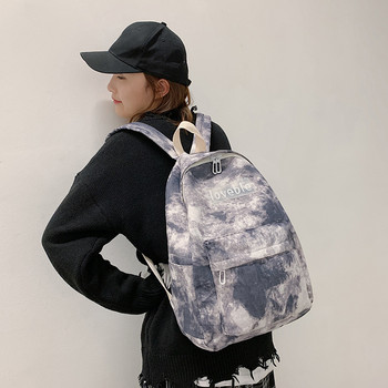 Модна дамска раница с найлонов печат, раница, тийнейджърка, ежедневна ученическа чанта с голям капацитет, дамска чанта за пътуване