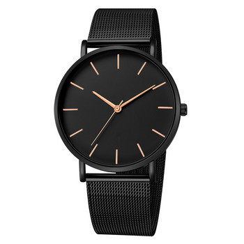 Reloj Mujer Γυναικείο ρολόι μόδας Metal Hour Casual Ρολόι καρπού από χαλαζία Γυναικείο ρολόι από μαύρο πλέγμα από ανοξείδωτο ατσάλι Βραχιόλι Saa