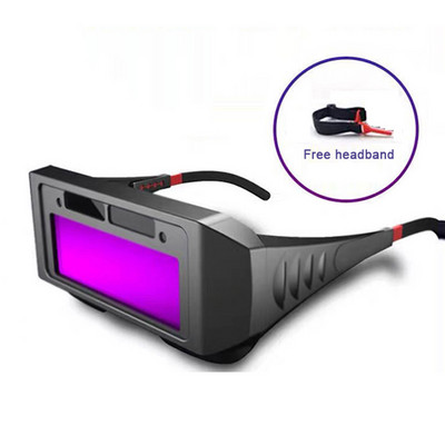 Ar saules enerģiju darbināmi automātiski aptumšojoši metināšanas brilles pret atspīdumu automātiskas gaismas maiņas aizsargbrilles loka metināšanas acu aizsardzībai