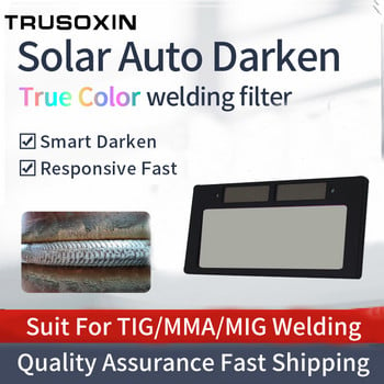 Solar Auto Darkening True Color Welding Mask Welding Helmet Eyes Goggle/Welder Glasses Κράνος προστασίας τόξου για μηχανή συγκόλλησης