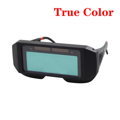 Solar Auto Darkening True Color Welding Mask Welding Helmet Eyes Goggle/Welder Glasses Κράνος προστασίας τόξου για μηχανή συγκόλλησης