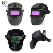 Automatic Welding Mask Large View True Color Solar Power Auto Darkening Welding κράνος For Arc Welding Grind Cut Welding Working