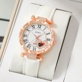 Εξαιρετικό γυναικείο ρολόι χαλαζία Business Fashion Casual Rhinestone ρολόι χαλαζία Δώρο για φίλους Οικογένεια