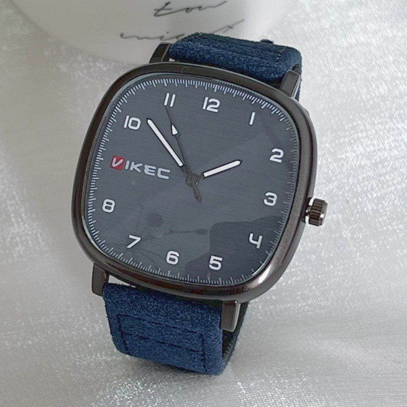 Ceas cu cuarț de marcă Ceas pentru tineri pentru studenți Ceas de mână cu curea din piele, cadran pătrat, ocazional, modă, bărbați, femei, cadou, comerț cu ridicata