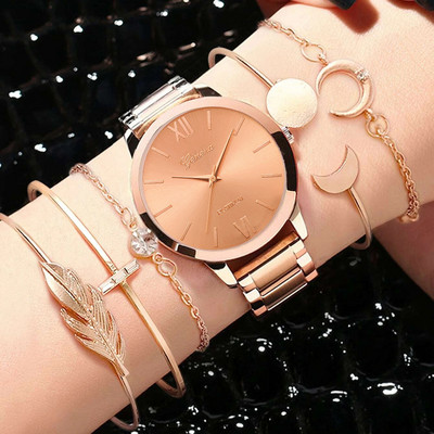 2022. g. 6. 5./3. Gb. Luksuss sieviešu pulksteņu komplekts Rokassprādzes Rokas pulksteņi Modes Sieviešu kvarca pulksteņu kleita Sieviešu pulkstenis Montre Femme Relogio